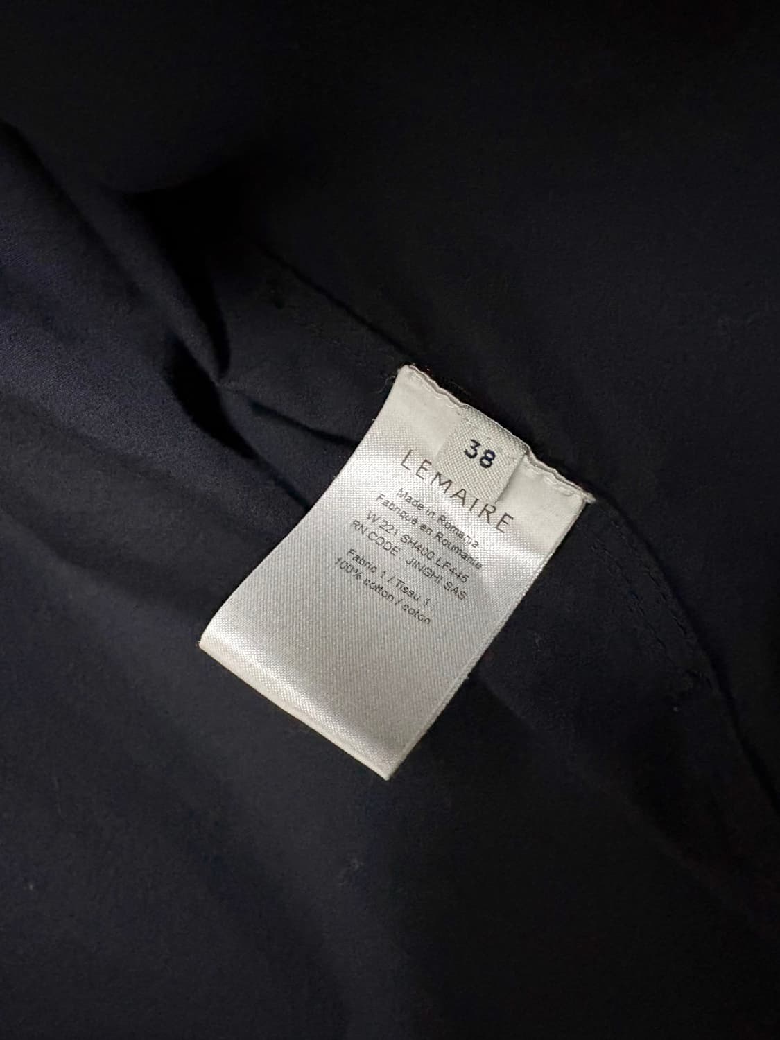 르메르 트위스트 셔츠 차이나카라 38 상품이미지2