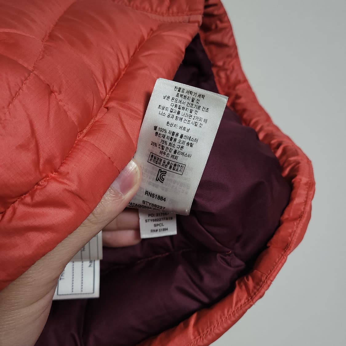 (xs) PATAGONIA 파타고니아 핑크 다운 경량 패딩 조끼 베스트 상품이미지4