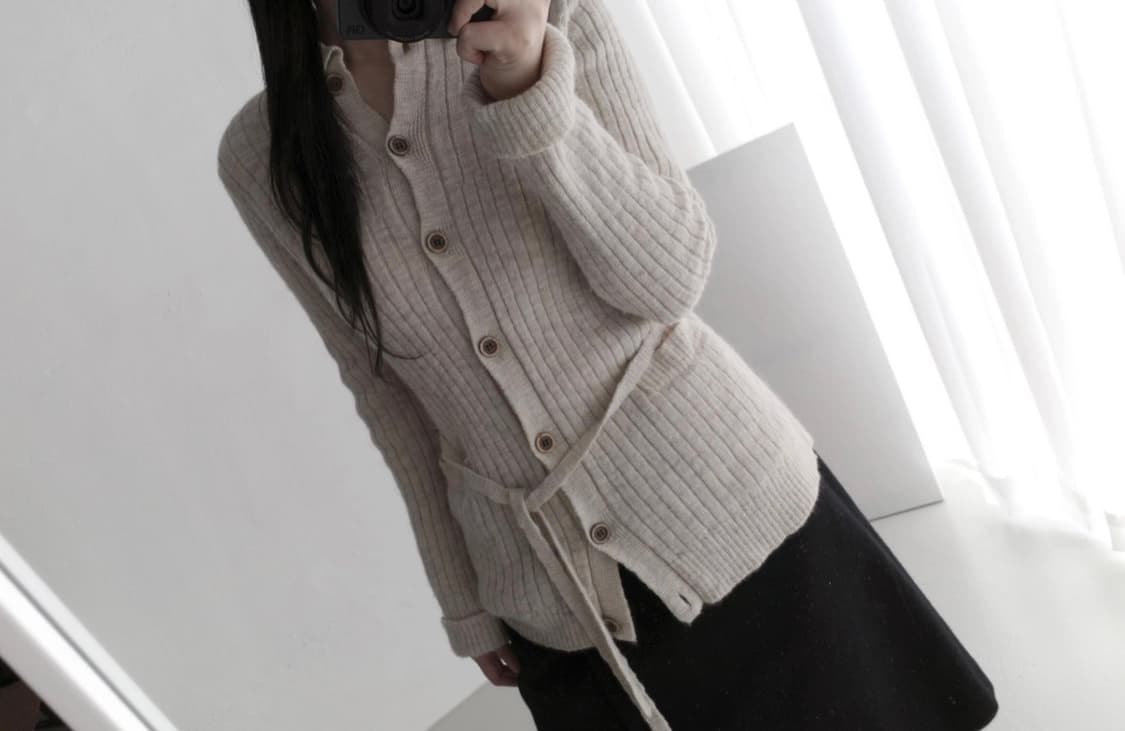 빈티지 가디건 스트랩 가디건 빈티지 스커트 모리룩 모리 가디건 일본빈티지 상품이미지1