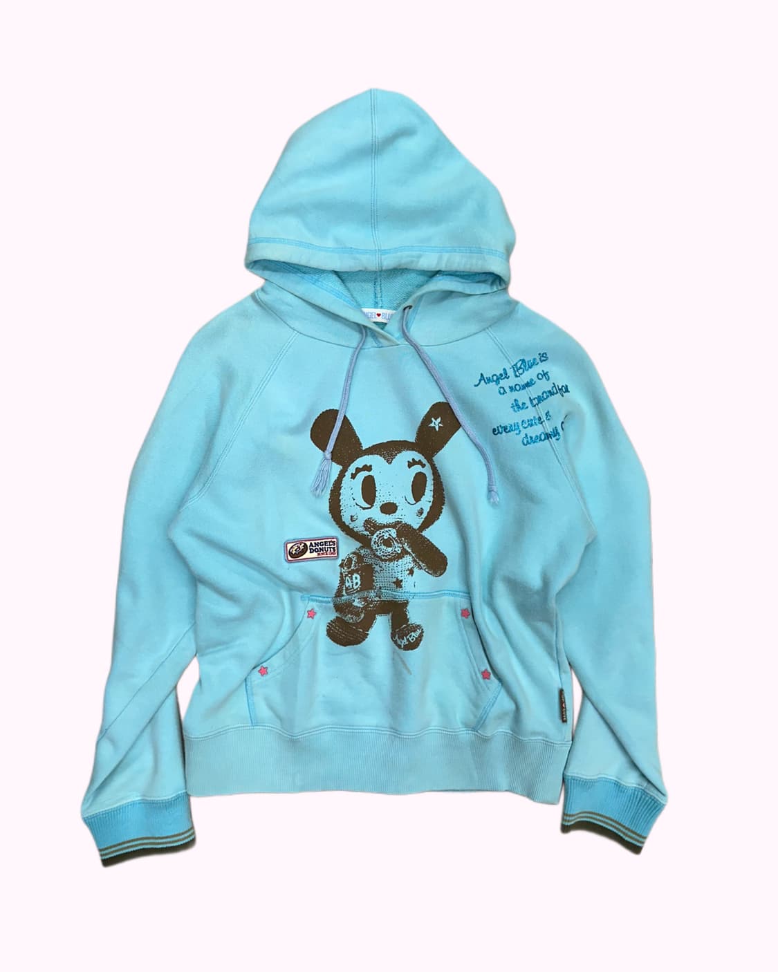 kitsch blue crop hood t-shirt 상품이미지1