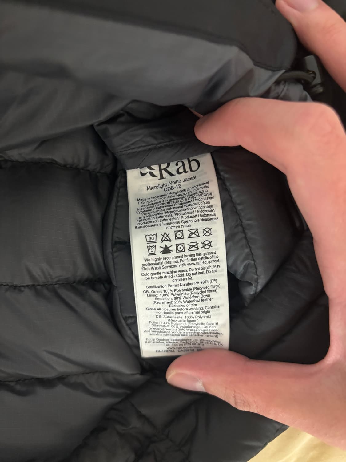 랩 마이크로라이트 알파인 자켓 상품이미지4