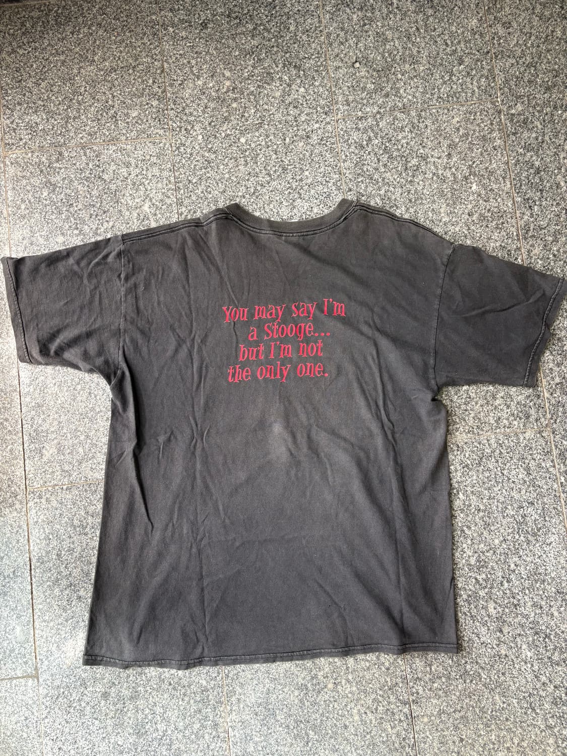 빈티지 NEW YORK CITY 컬리하워드 존레논 패러디 티셔츠 상품이미지5