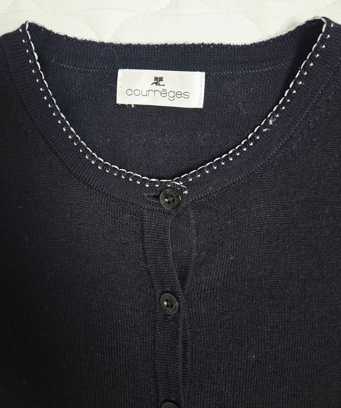(sale) 꾸레쥬 울100 블랙 가디건 상품이미지8