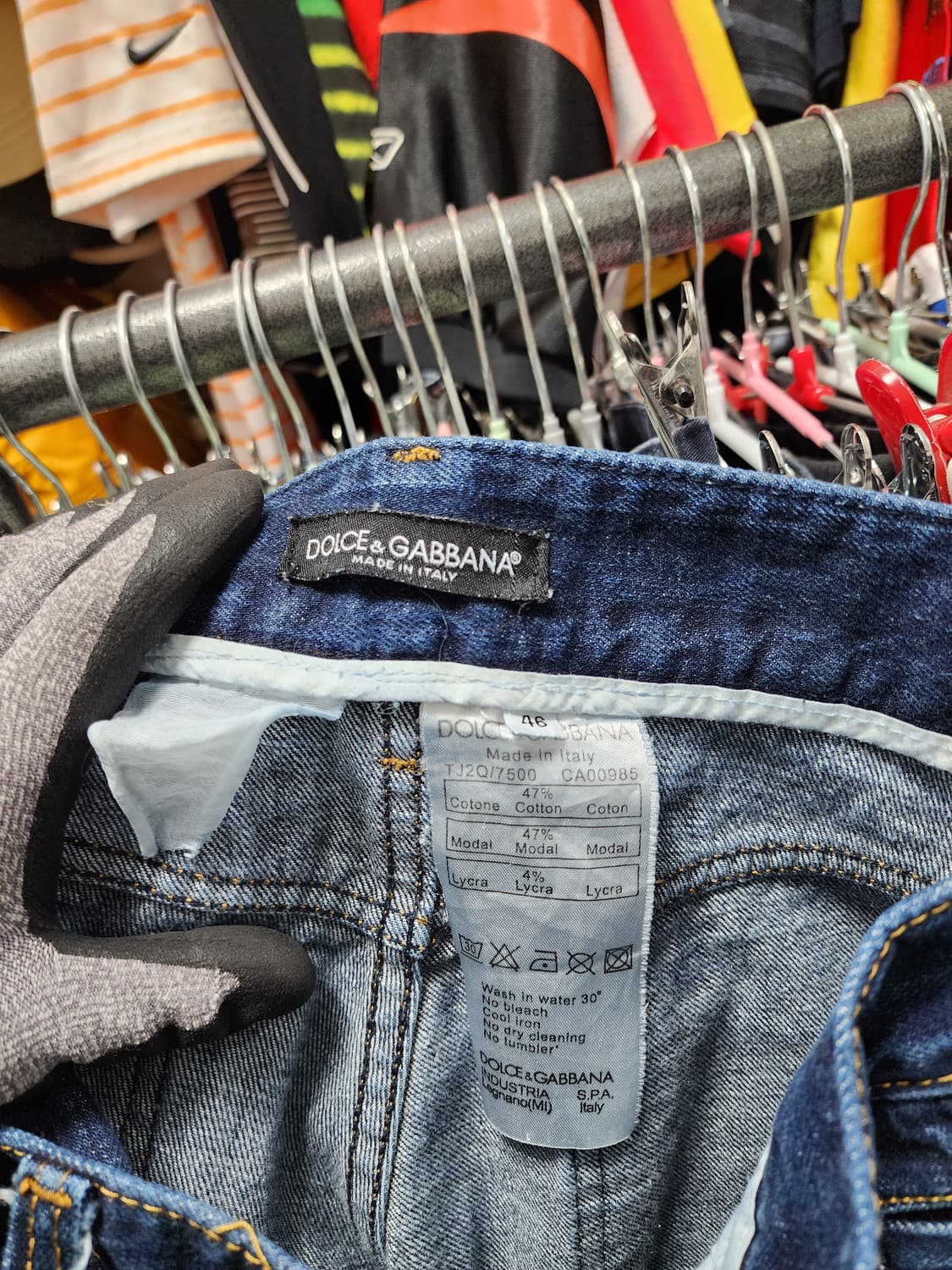 돌체앤가바나 진청 스틸로고 청바지 상품이미지4