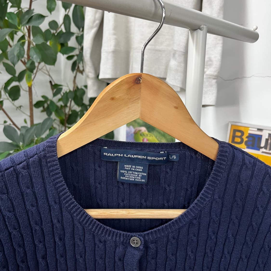 폴로랄프로렌 우먼 코튼 케이블 가디건 L 상품이미지3