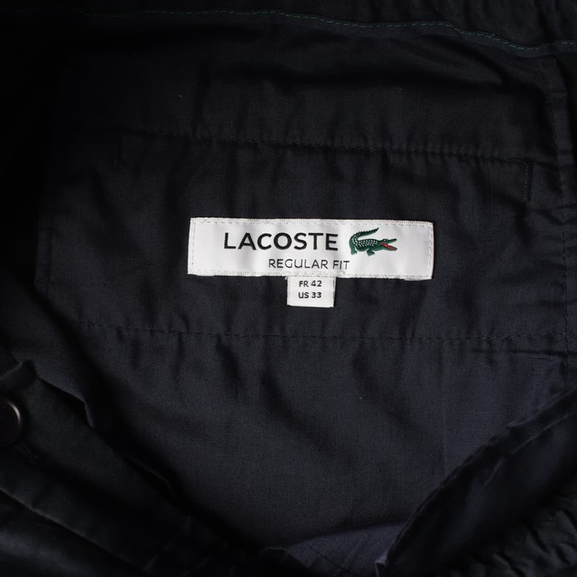라코스테 레귤러핏 코튼 하프팬츠 네이비 33 상품이미지5
