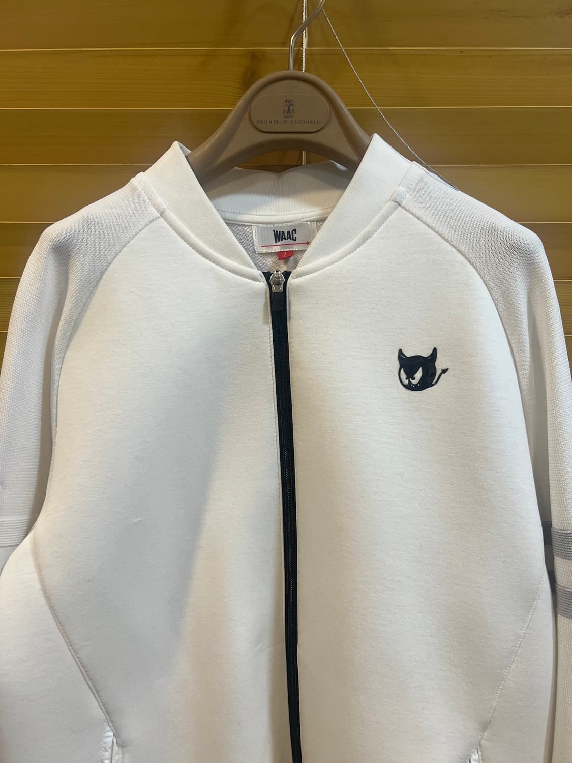 왁 WAAC 여성 아이보리 골프집업점퍼 집업가디건 상품이미지1