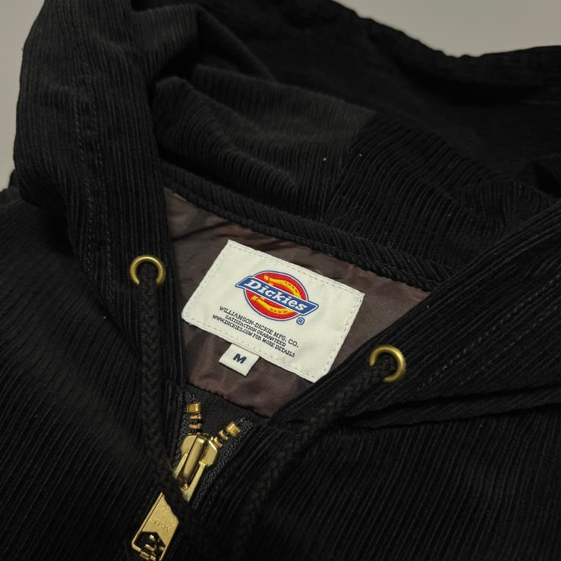 디키즈 x monkey time 19fw 블랙 코듀로이 후드 쇼트 자켓 상품이미지3