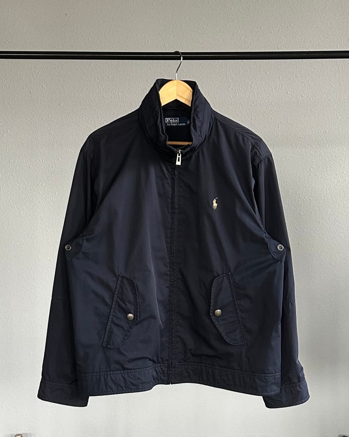 [M-L]폴로 랄프로렌 바라쿠다 폴리쉘 페리 바람막이 자켓 네이비 상품이미지1