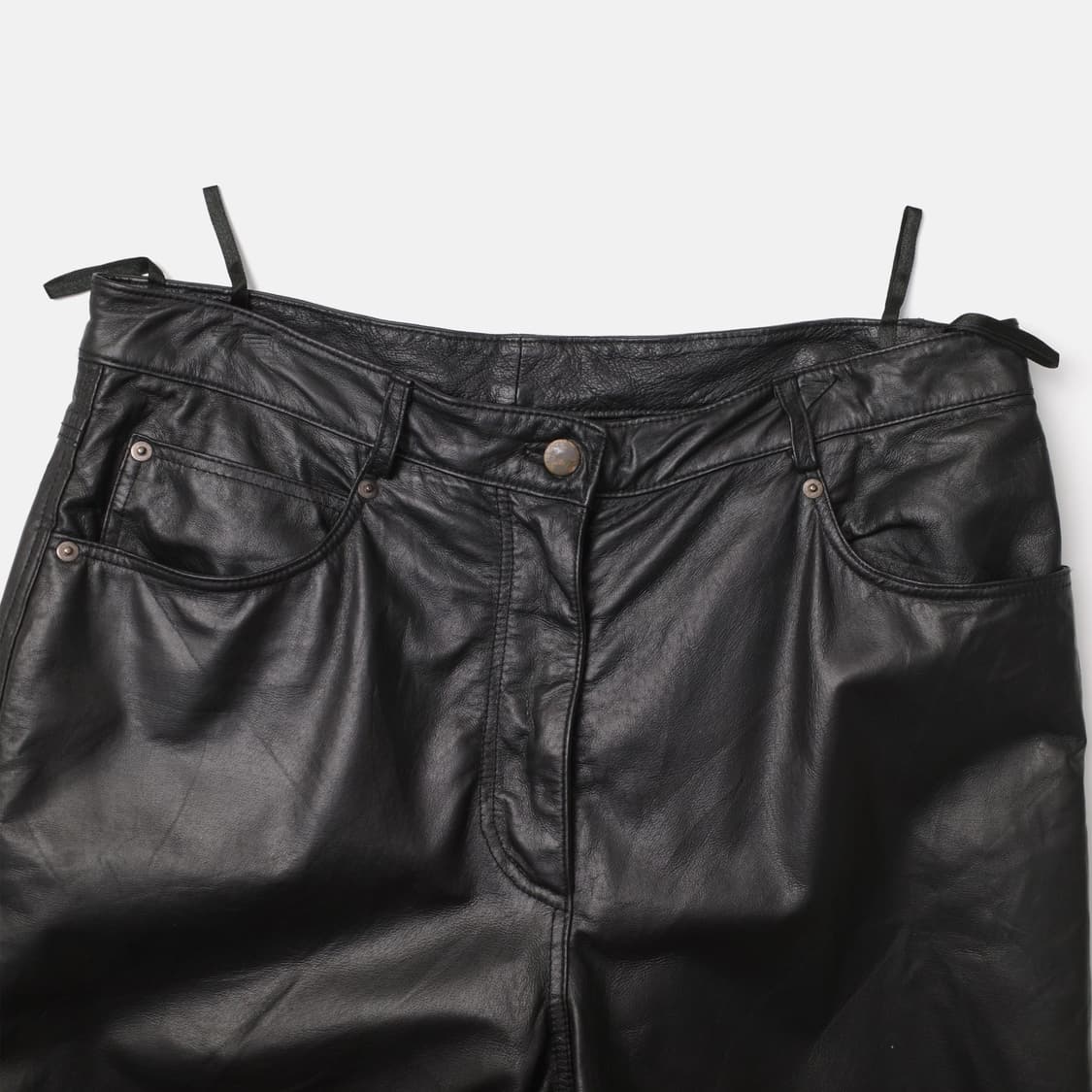 90s 유럽제 레더 팬츠 상품이미지3
