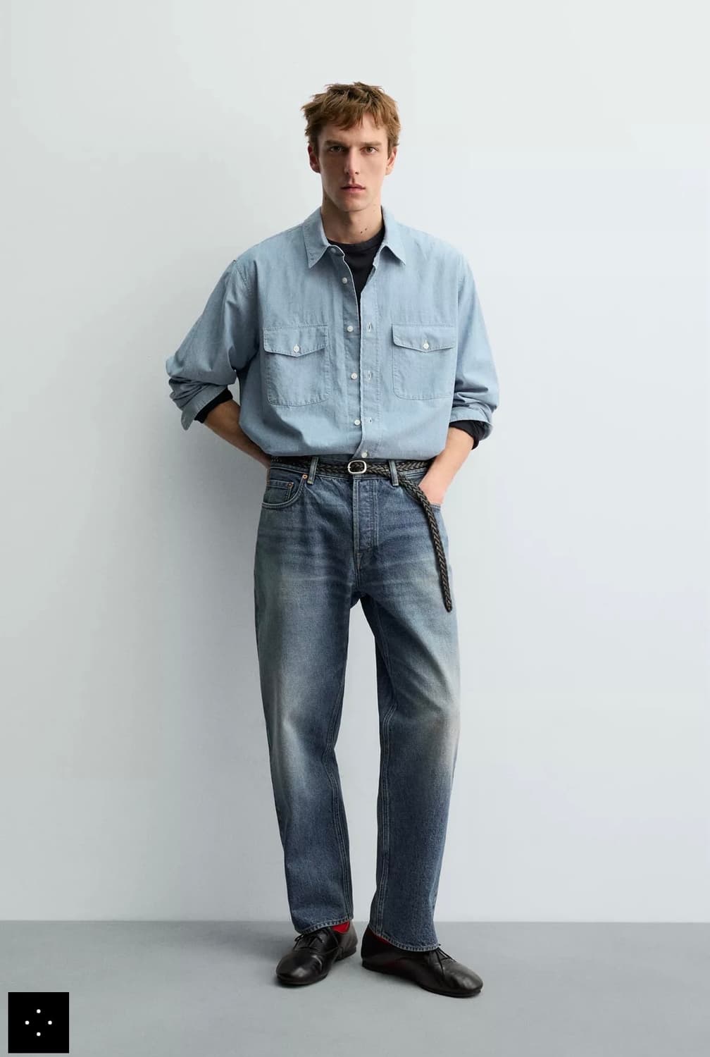 [34] 자라 아론 리바인 릴랙스드 진 데님 MEDIUM BLUE 상품이미지5