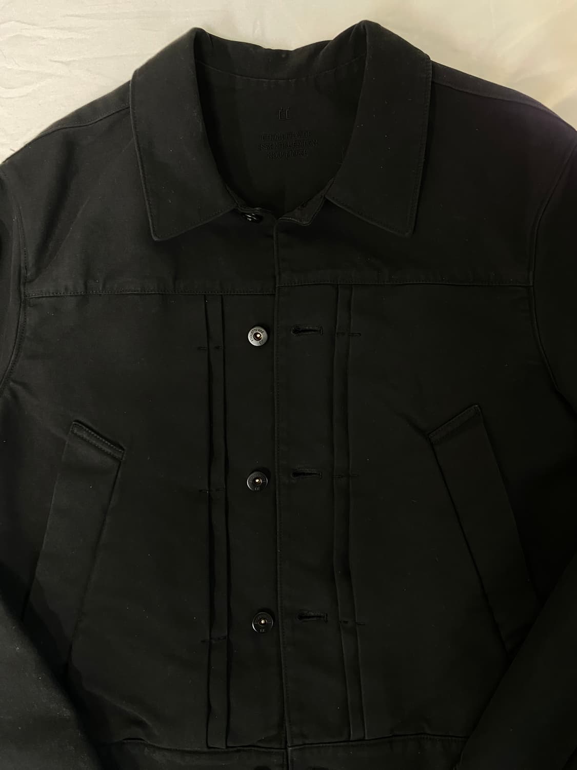 NOUVMAREE 트러커 자켓 블랙 상품이미지4