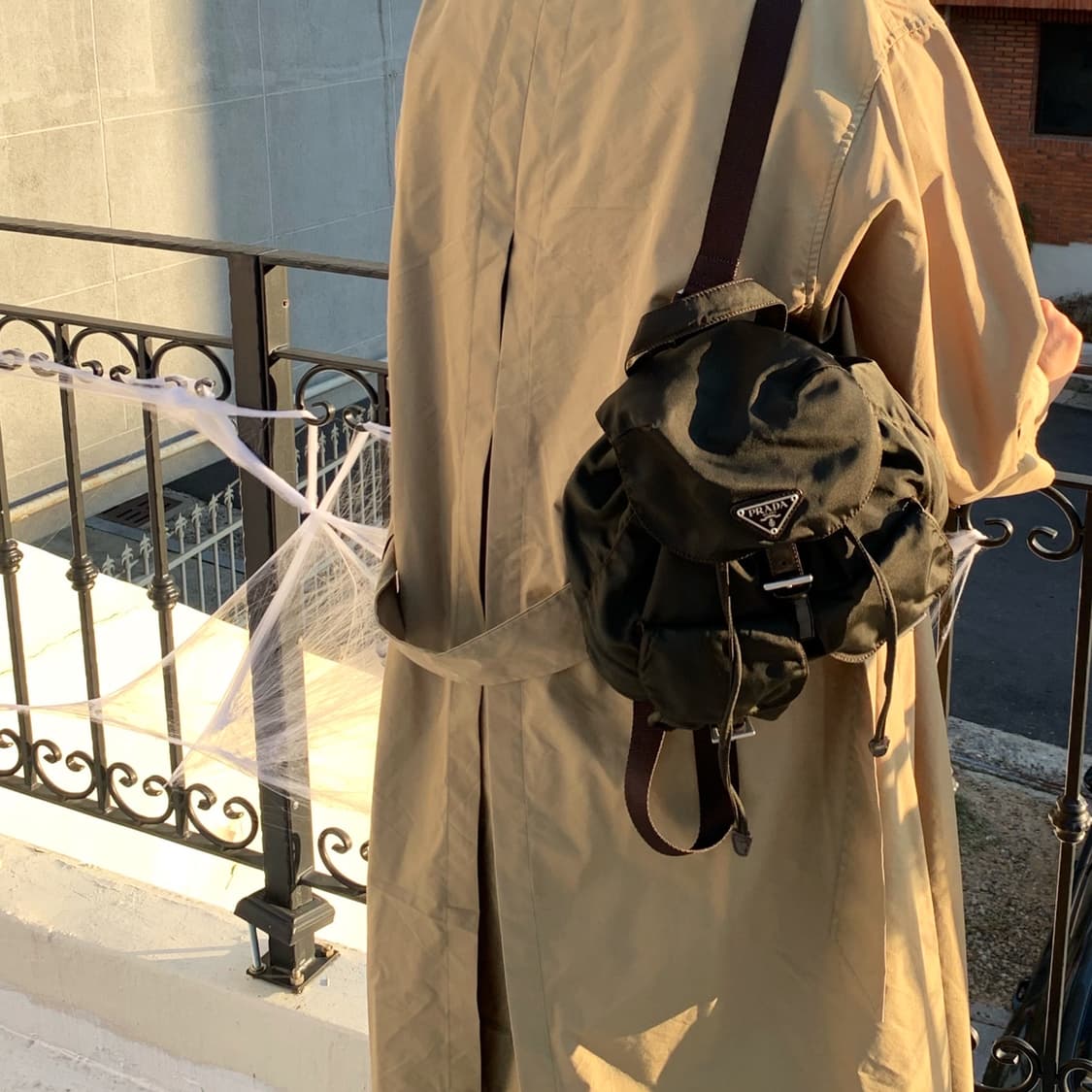 정품 프라다백팩 초코브라운 상품이미지2