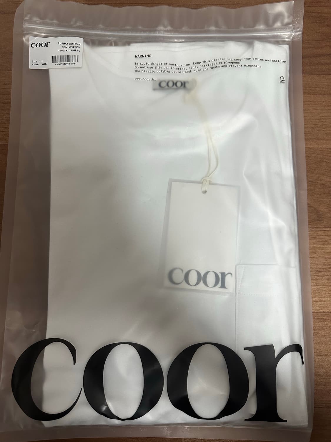 쿠어 수피마u넥 티셔츠 상품이미지1