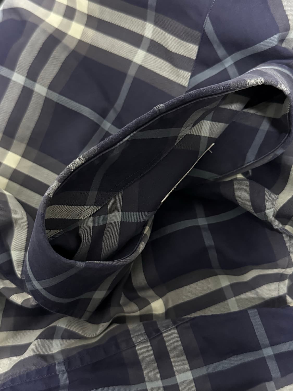 BURBERRY 버버리 체크 반팔 셔츠 M 상품이미지5