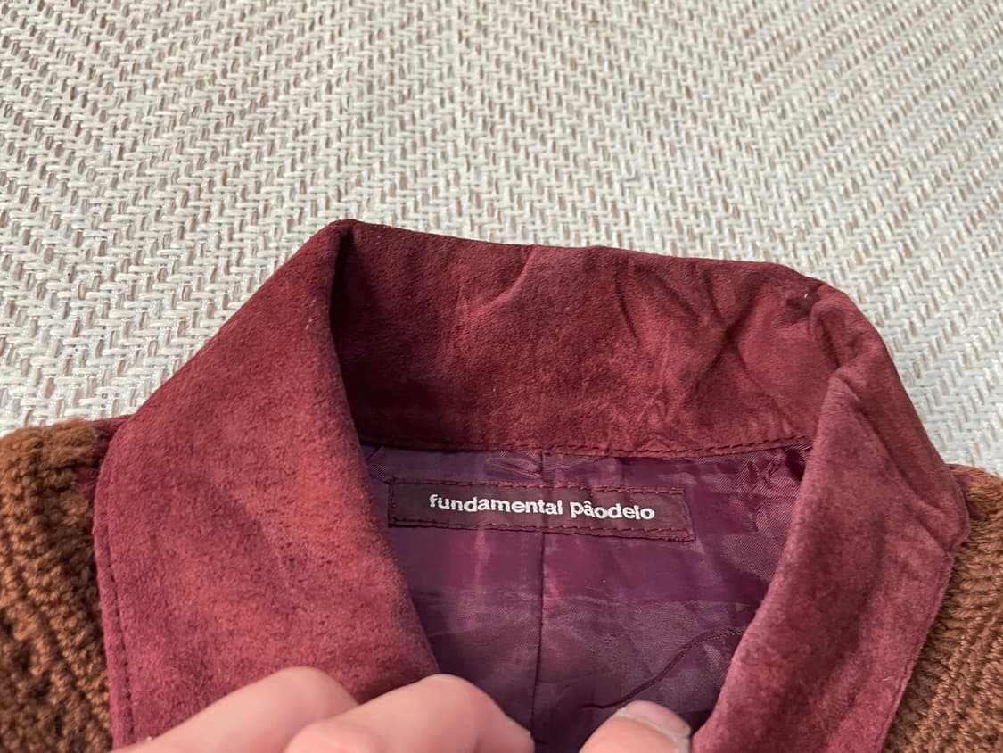 빈티지 크로셰  양가죽 스웨이드 자켓  J03487 상품이미지5