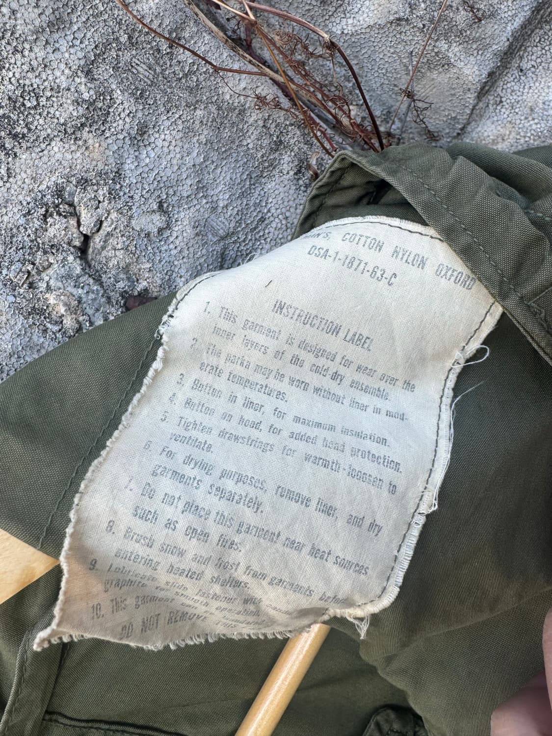60s m51 미군 오리지널 피쉬테일 파카 쉘 m65 자켓 코트 상품이미지6