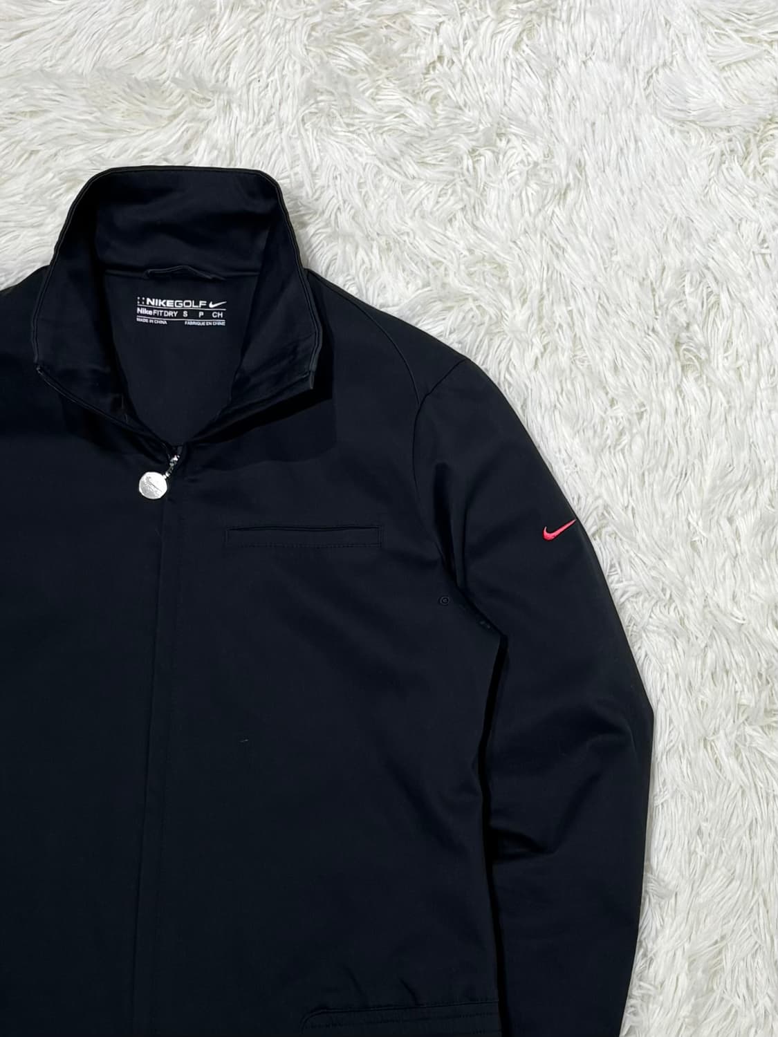 나이키 골프 사이드 스우시 블랙 자켓 상품이미지5