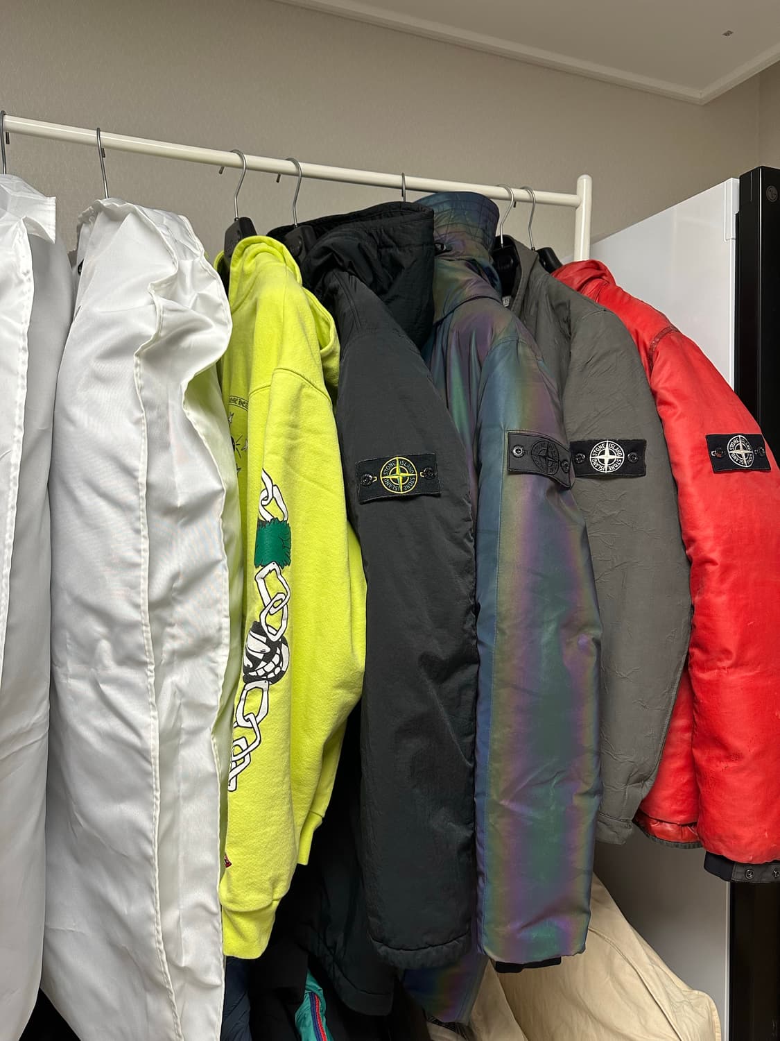 스톤아일랜드 앤티크드 리플렉티브 자켓 L(105) 국내판 상품이미지6