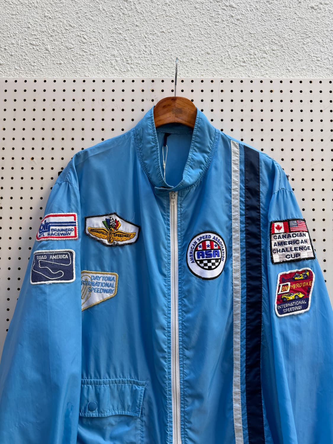 1980s USA RACING SATIN 80s 레이싱 사틴 나일론자켓 상품이미지5