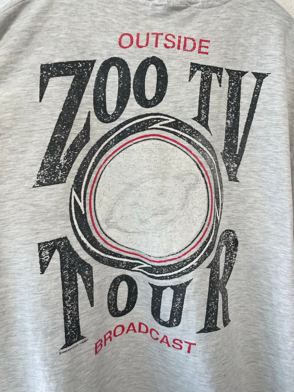 92‘ U2 zoo tv tour 빈티지 밴드 티셔츠 상품이미지6