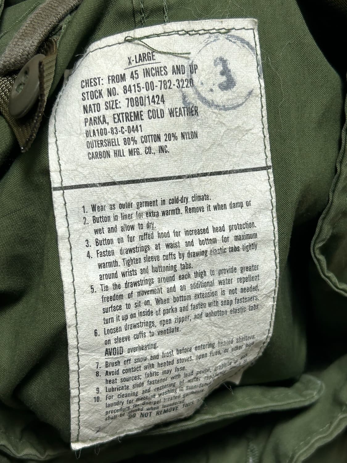 오리지널 m65 피쉬테일 xl 상품이미지2