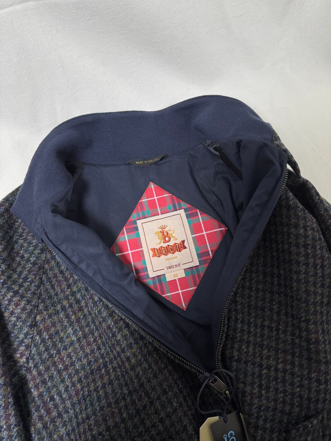 바라쿠타 G9 하운드투스 체크 버진울 자켓 40 상품이미지5