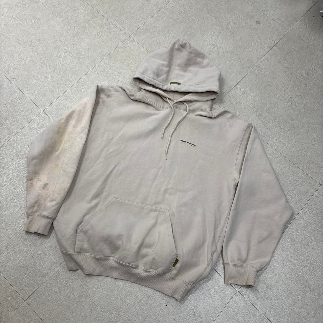 디스이즈네버댓 더티워싱 빅로고 후드티 상품이미지1