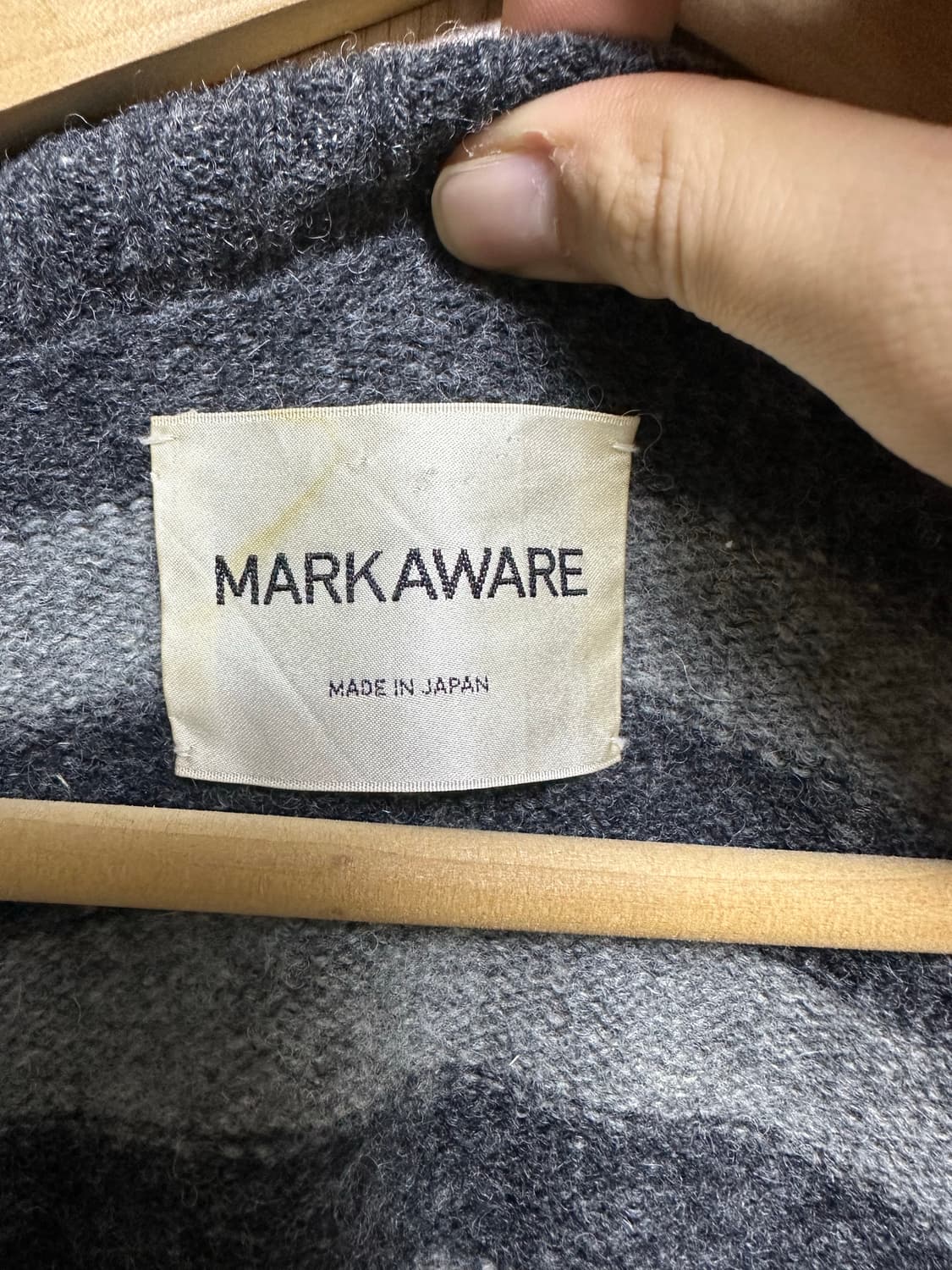 Markaware 울 가죽패치 가디건 3사이즈 상품이미지3
