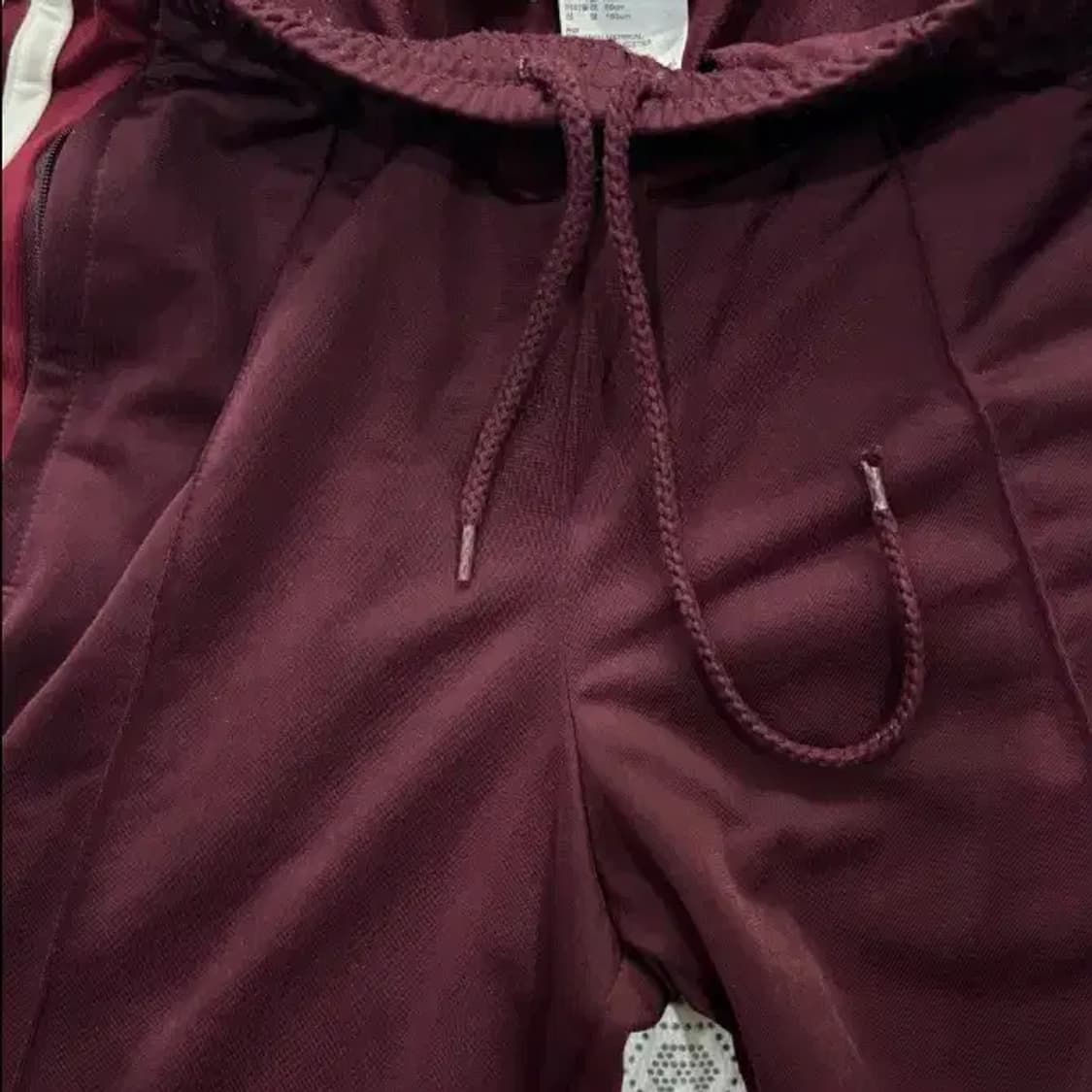 아디다스 버건디 배기 트랙 팬츠 XS 상품이미지5