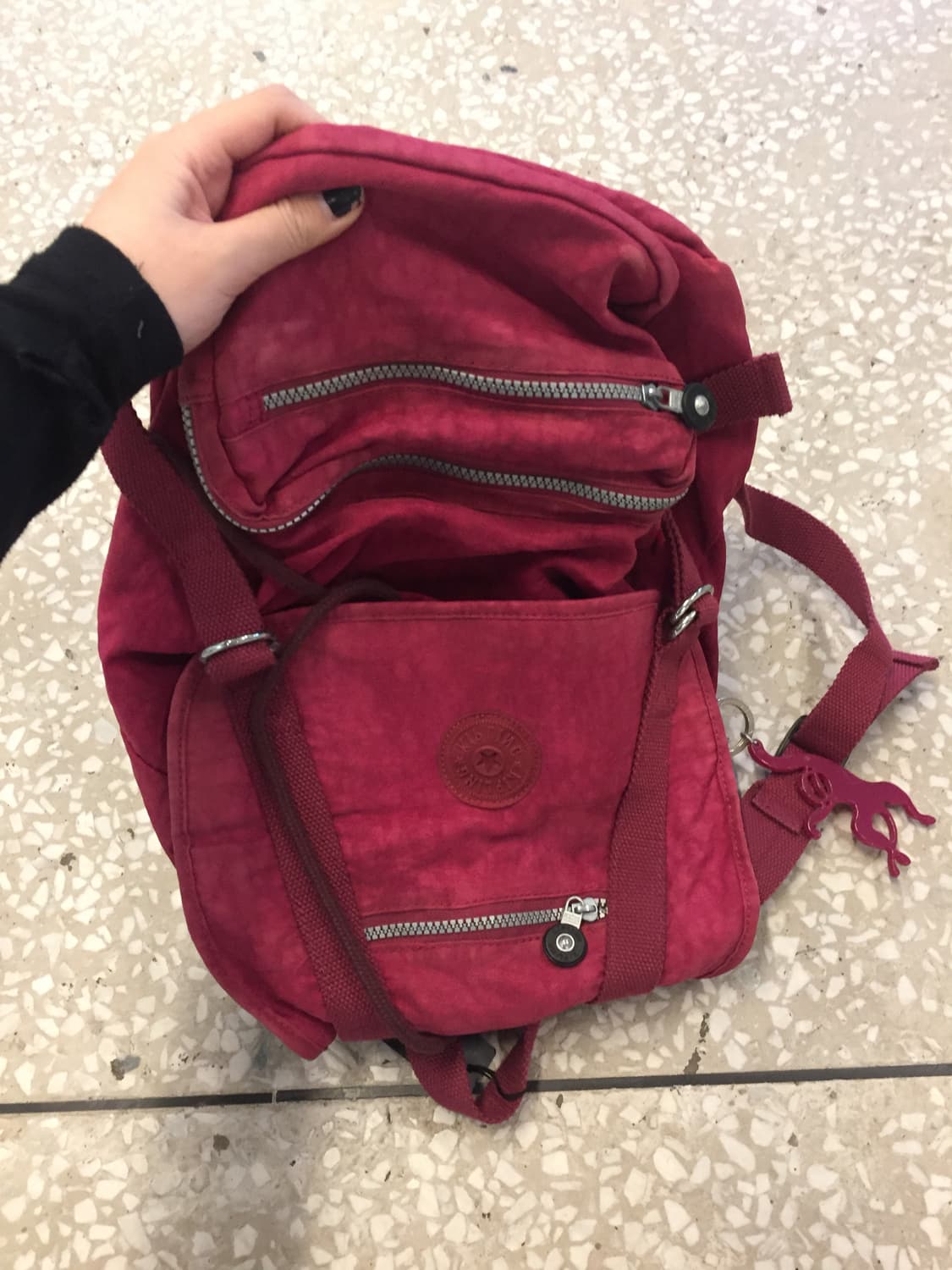 Kipling Vintage Washed Backpack – Burgun 상품이미지2