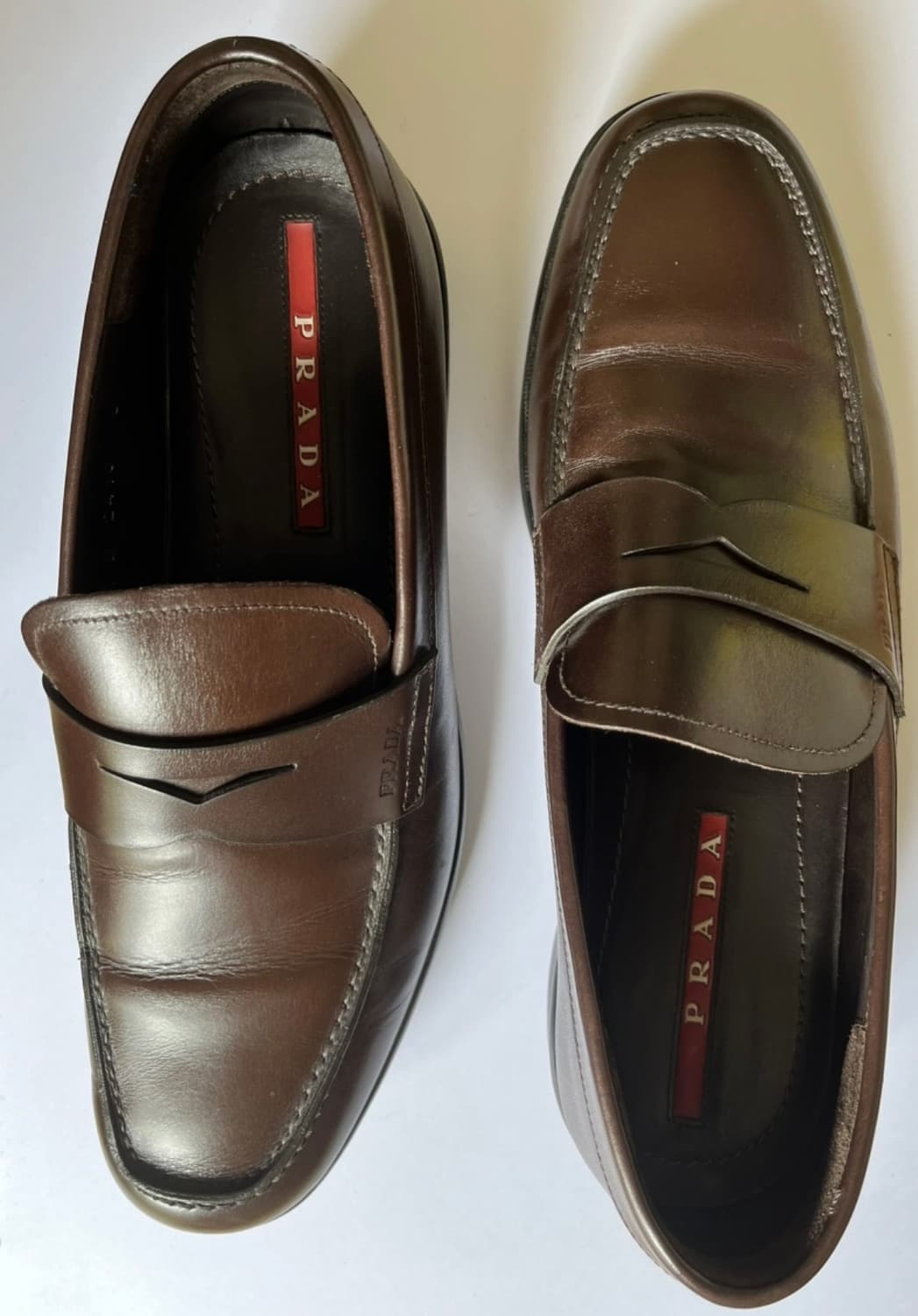 프라다 스포츠 빈티지 로퍼 uk6 250-255 아메리카컵 레드윙 상품이미지5