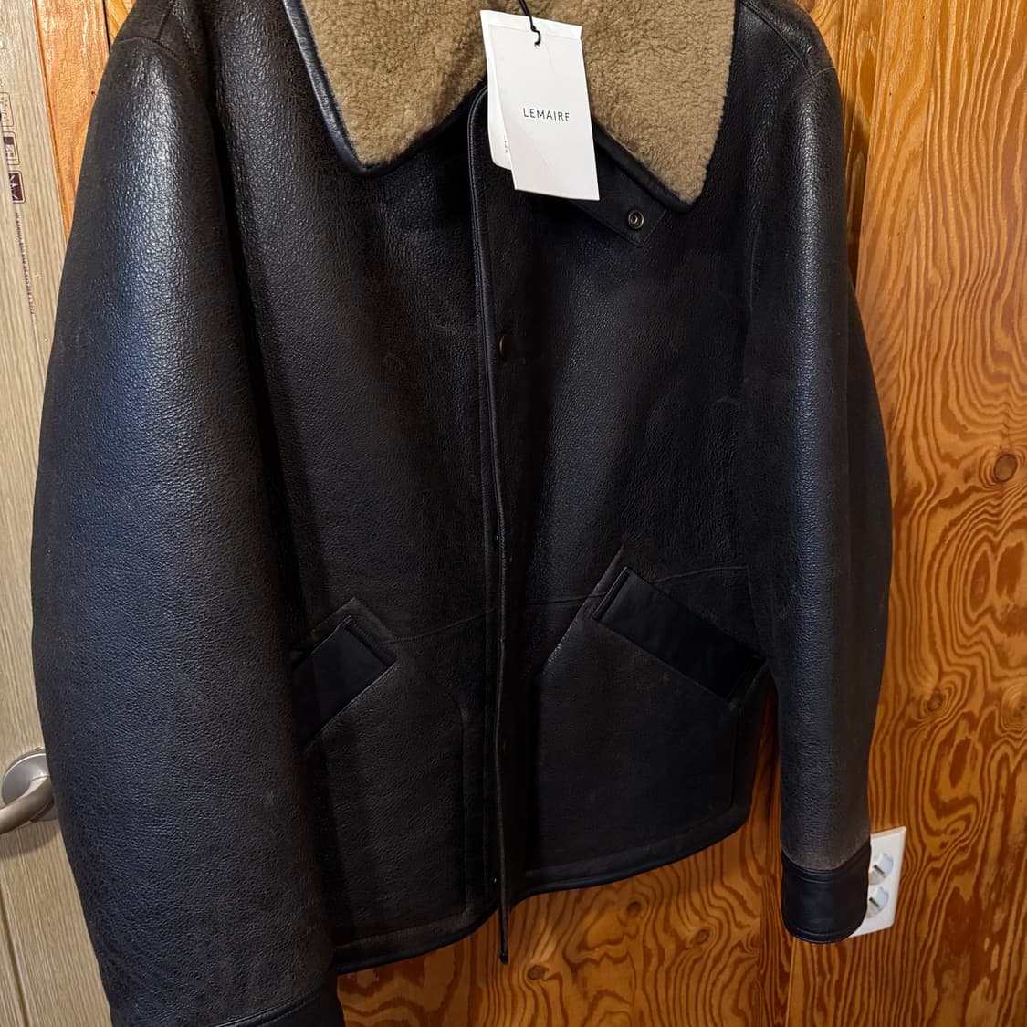 새상품) 르메르 25 f/w 시어링 에스프레소 코트 자켓  상품이미지4