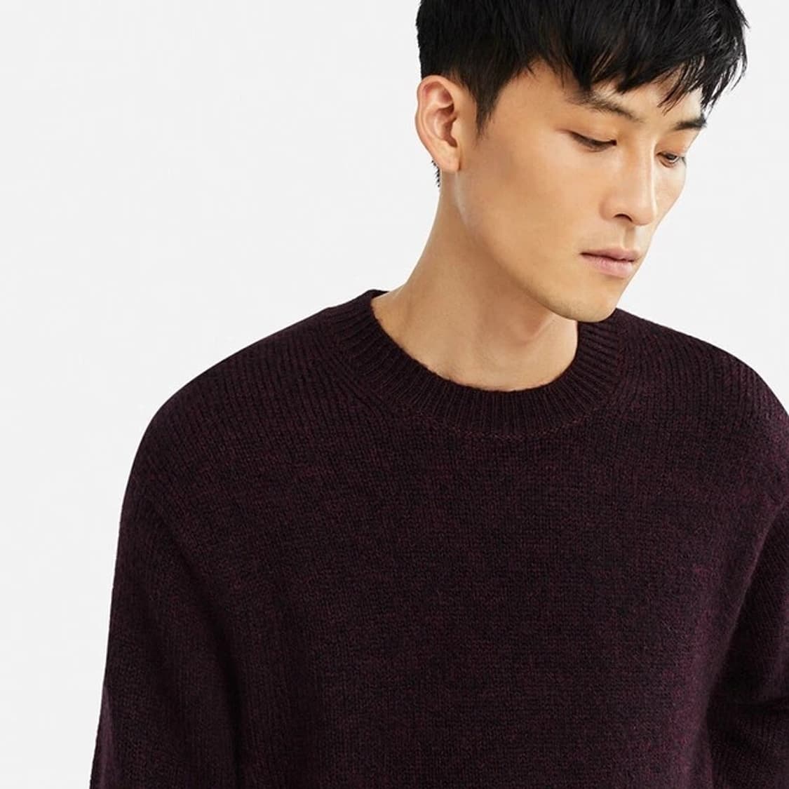 유니클로U 크루넥 니트 (네이비) 상품이미지8