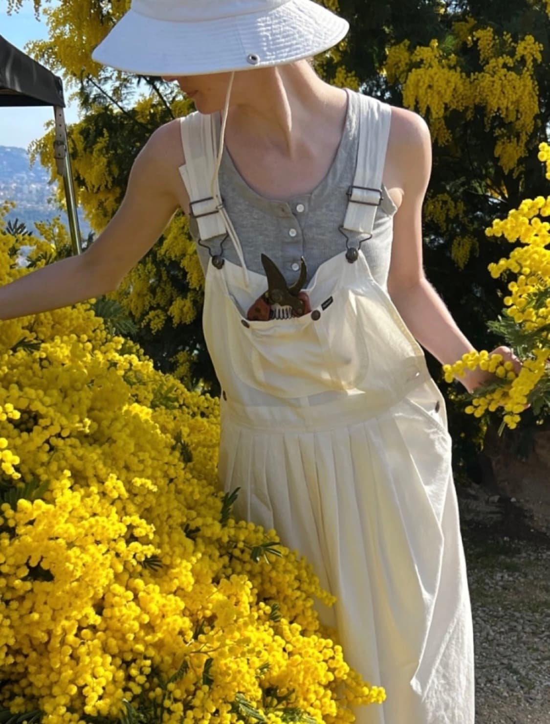 더바넷 코튼 가드너 오버롤 드레스 상품이미지1