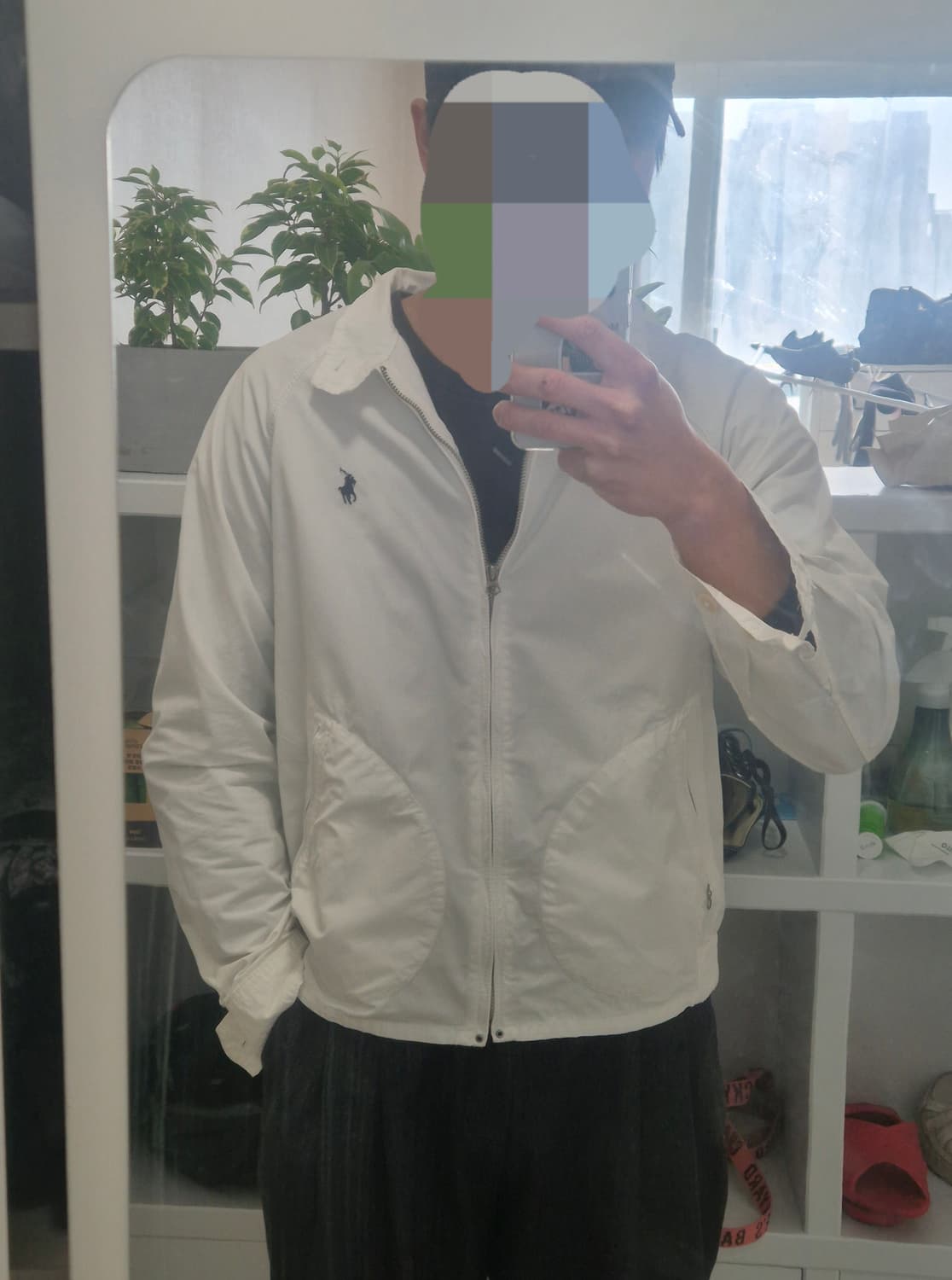 폴로 랄프로렌 화이트 헤링턴 자켓 상품이미지5