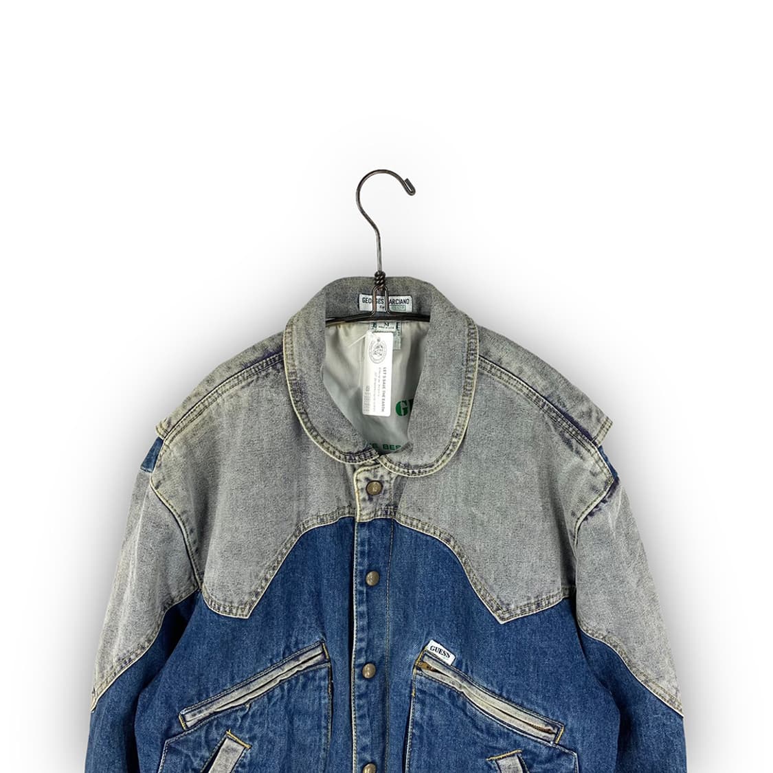 게스 80’s 백 투더 퓨처 데님 봄버 자켓 상품이미지3