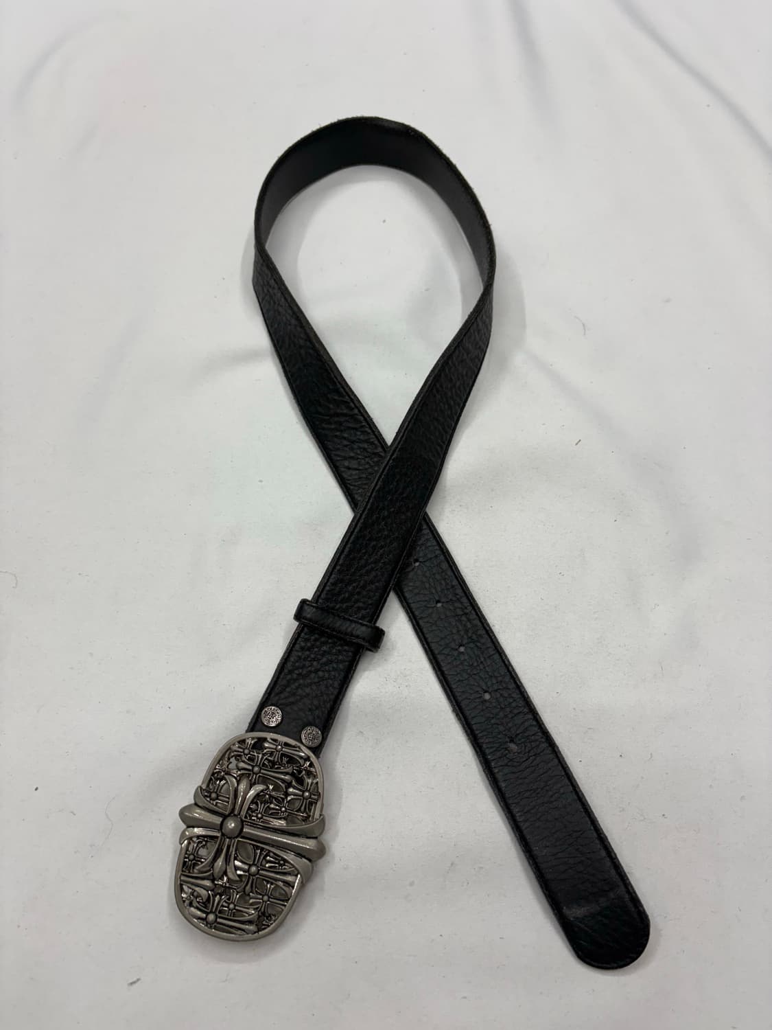 빈티지 세메터리 레더 버클 벨트 상품이미지4