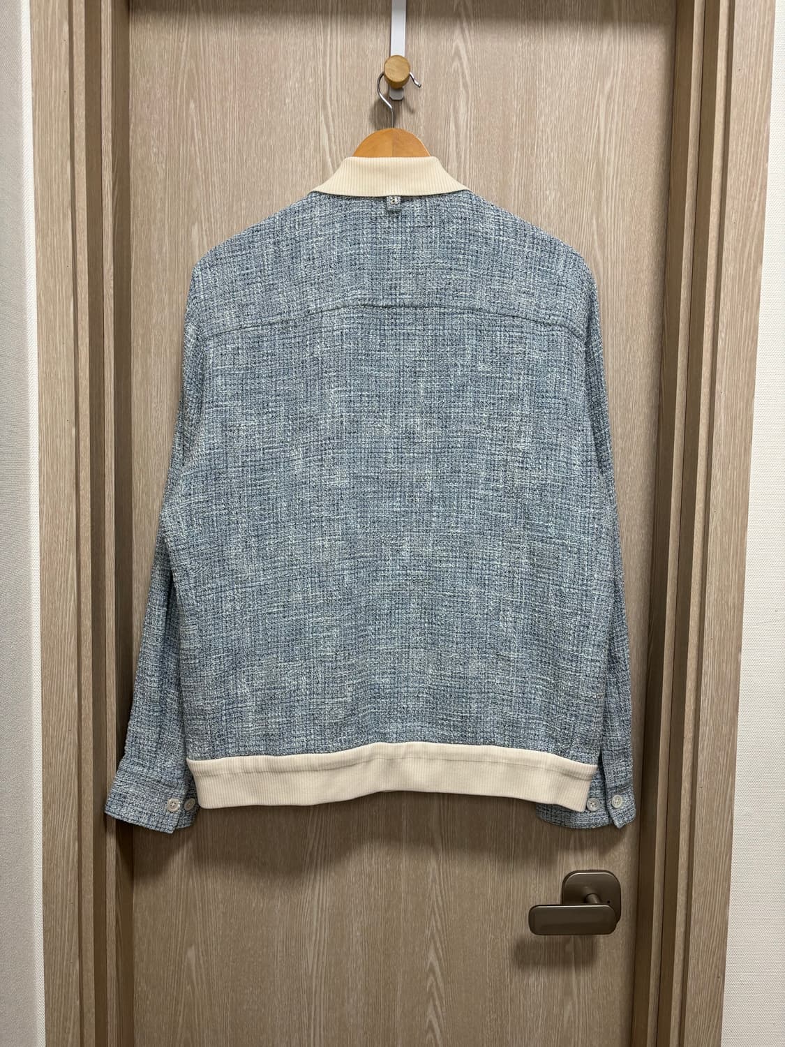 24SS새상품급)알레그리 트위드 가디건M(100)/스카이블루 상품이미지4