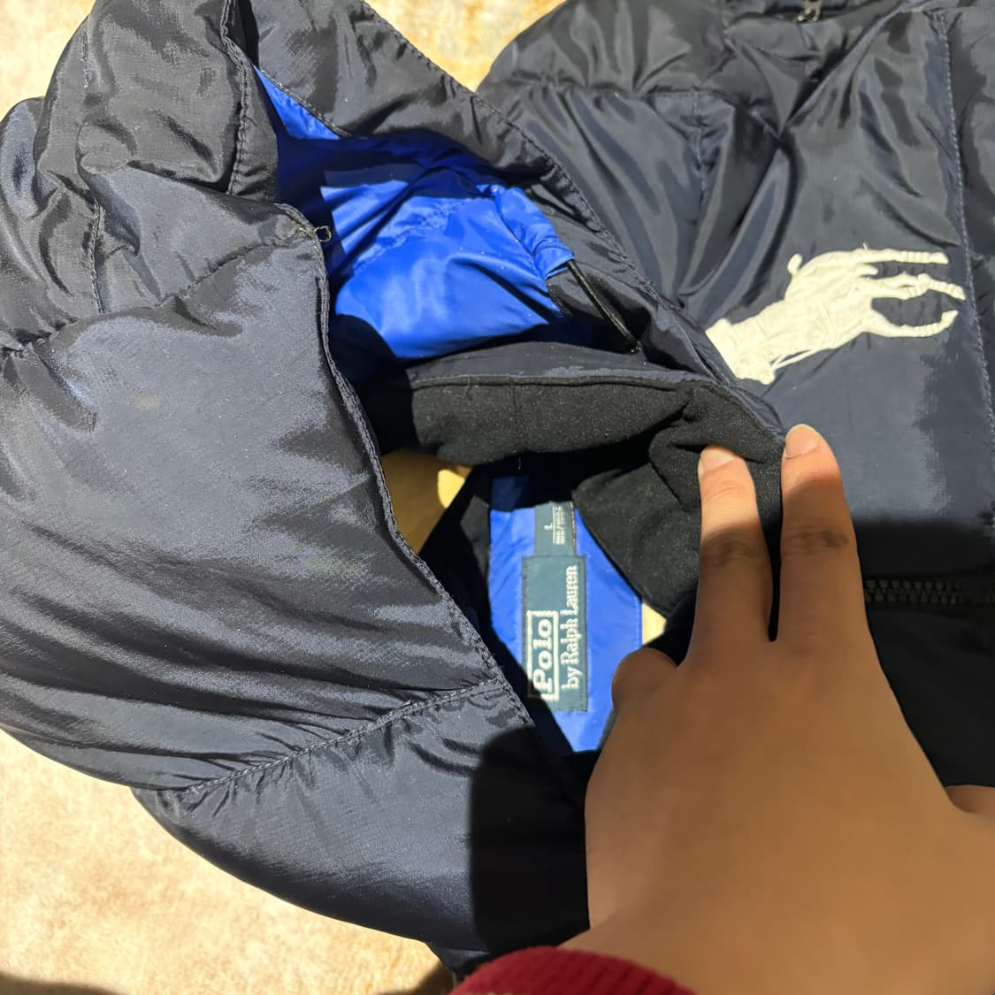 폴로 빅포니 빈티지 후드패딩 상품이미지5