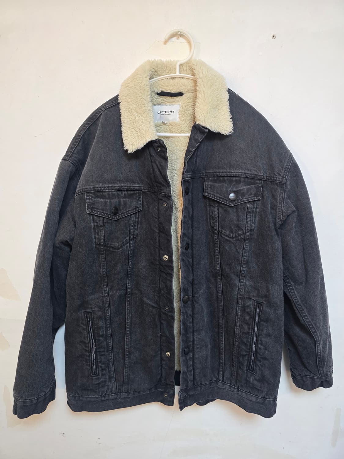 Carhartt Work In 워싱 데님 양털 자켓 M (새상품) 상품이미지1