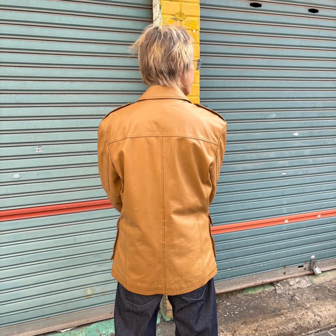 돌체 앤 가바나 레더 사파리 자켓 상품이미지3