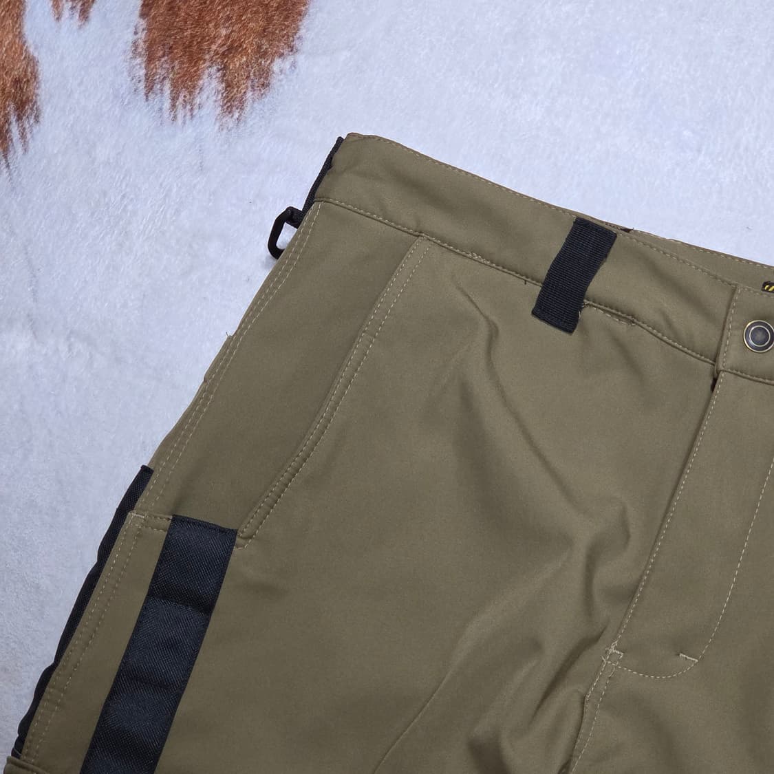 브라운 기모 방한 워크 팬츠 상품이미지2