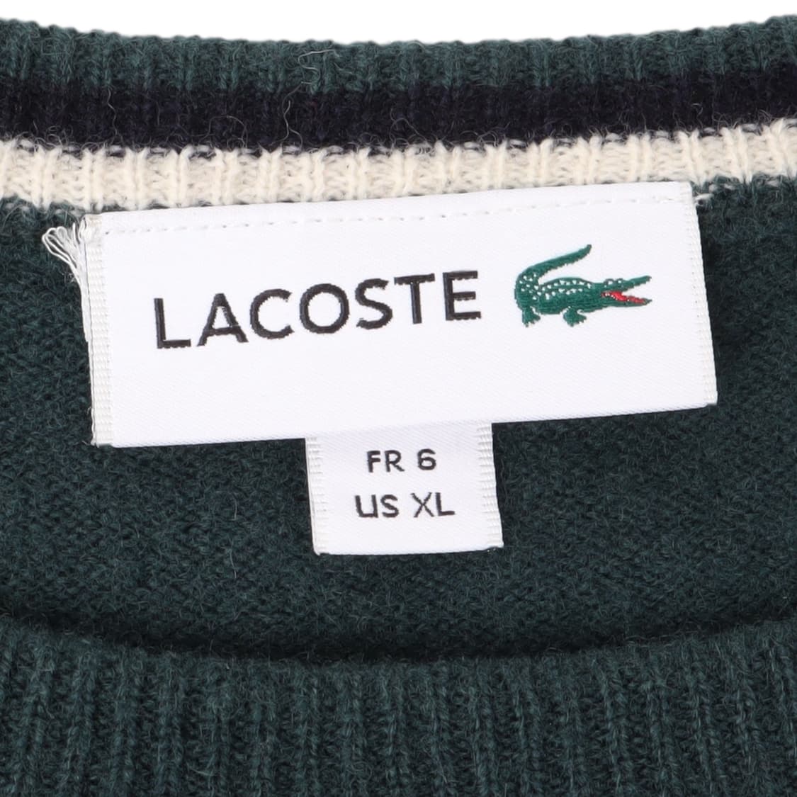 라코스테 다크그린 울 라운드 니트 상품이미지8