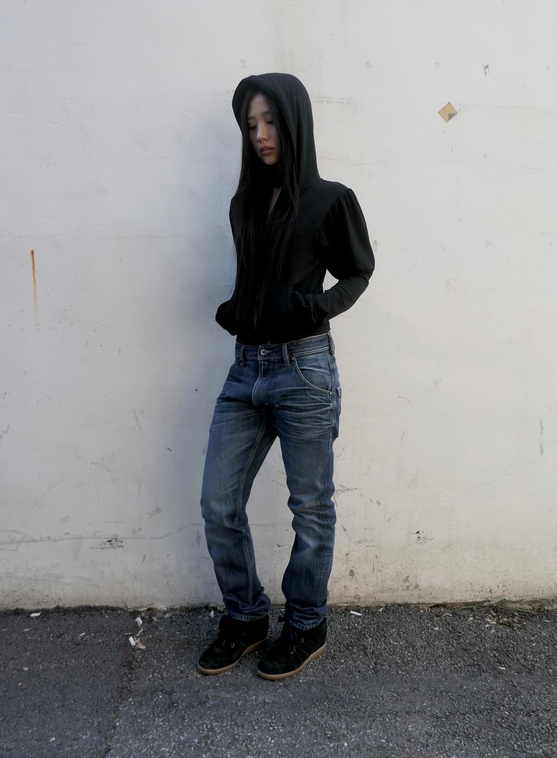 dad puff hood zip up 상품이미지2