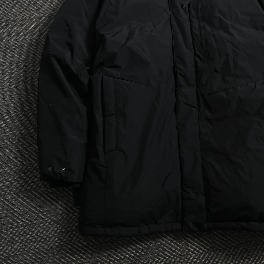 컬럼비아 패치로고 덕다운 롱패딩 블랙y 4602 상품이미지4