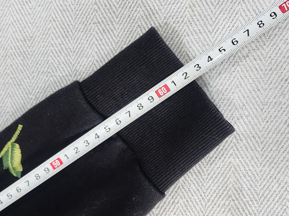 빈티지 SPS 도날드덕 장미 자수 블랙 맨투맨 XL 상품이미지7