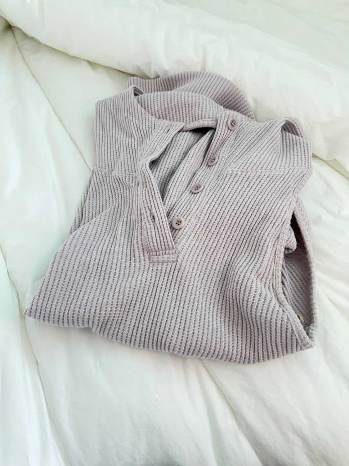 샵페어리 (라벤더) 와플 홀터넥 후디 상품이미지4