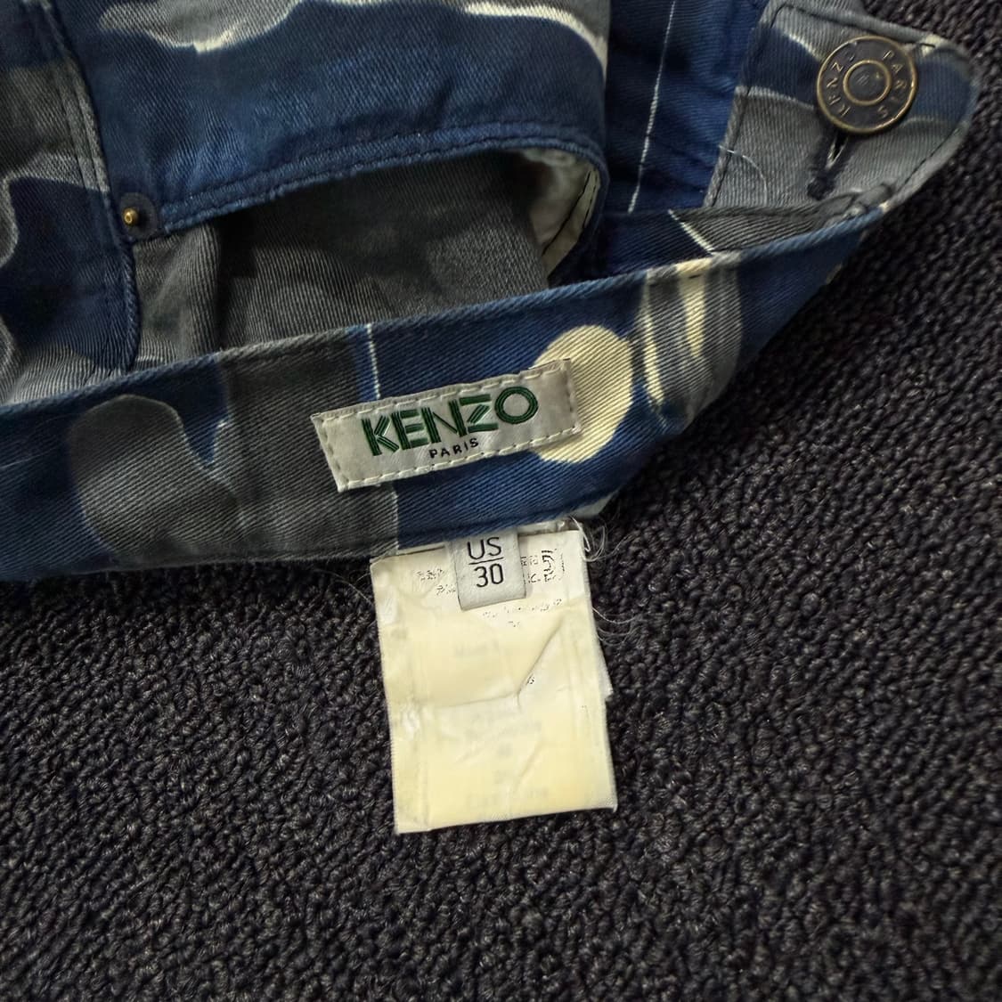 겐조 흑구름 오리엔탈 프린팅 팬츠 상품이미지8