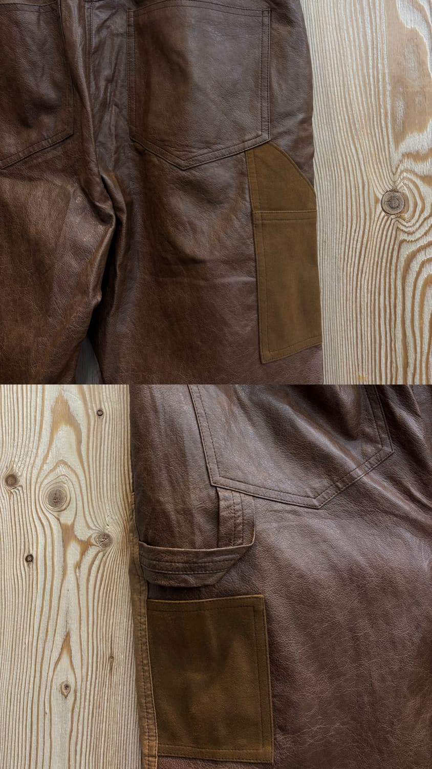 앤더슨벨 레더 패치워크 팬츠 상품이미지4